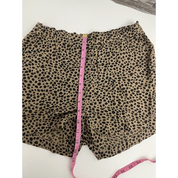 Aerie Women Cheetah Print Pull-on Elastic Waist Shorts Size XS /TP With Pockets - Picture 7 of 10